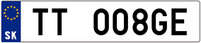 Truck License Plate